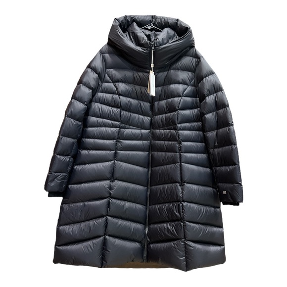 NWT’S Soia & Kyo Lita Down quilted Coat Black SZ 3X - Picture 2 of 15